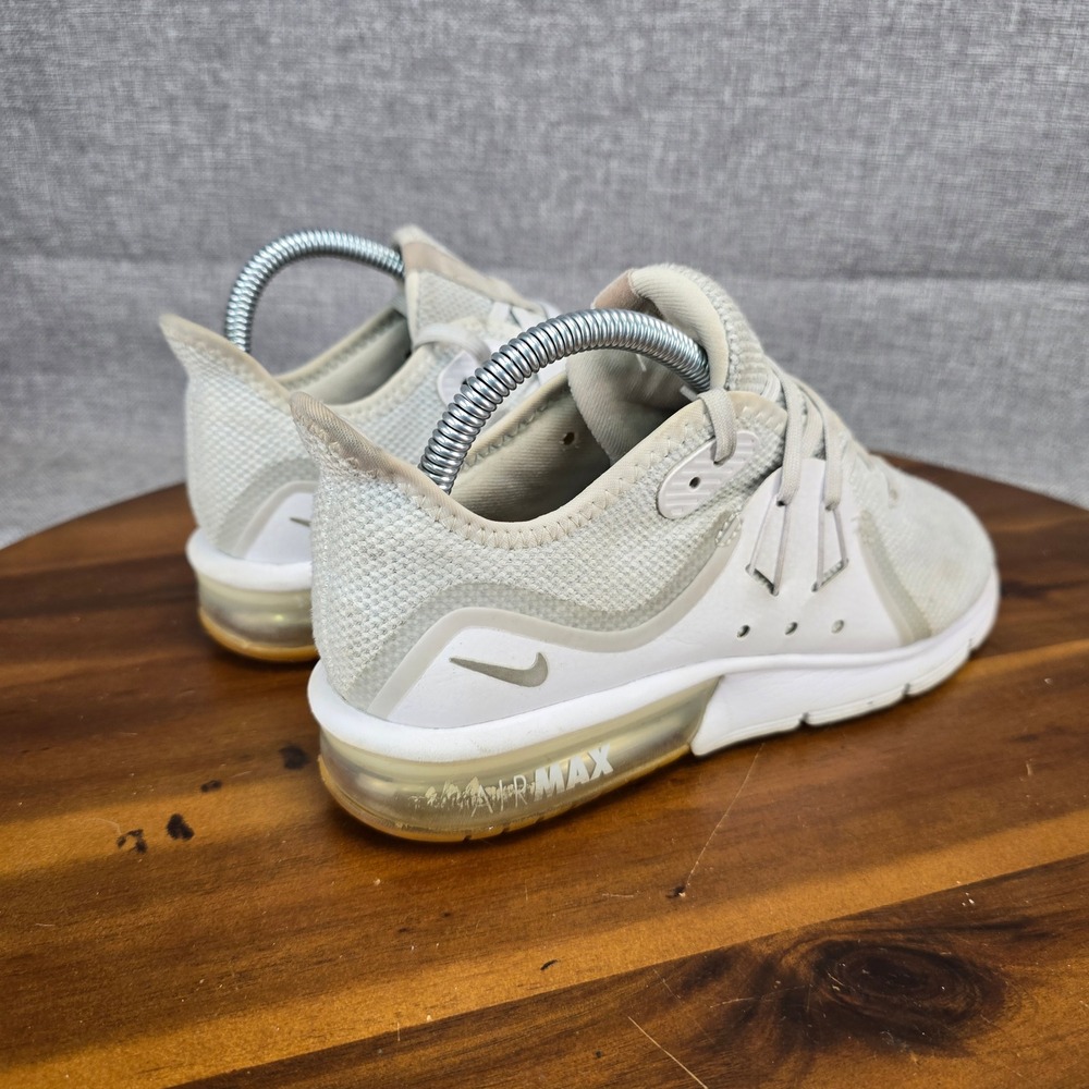 Nike Air Max Sequent 3 Womens White Pure‎ Platinum Running Shoes 908993-101 7 - Picture 9 of 14